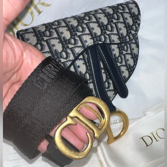 Authentic DIOR Saddle Oblique Belt Bag - Picture 3 of 16